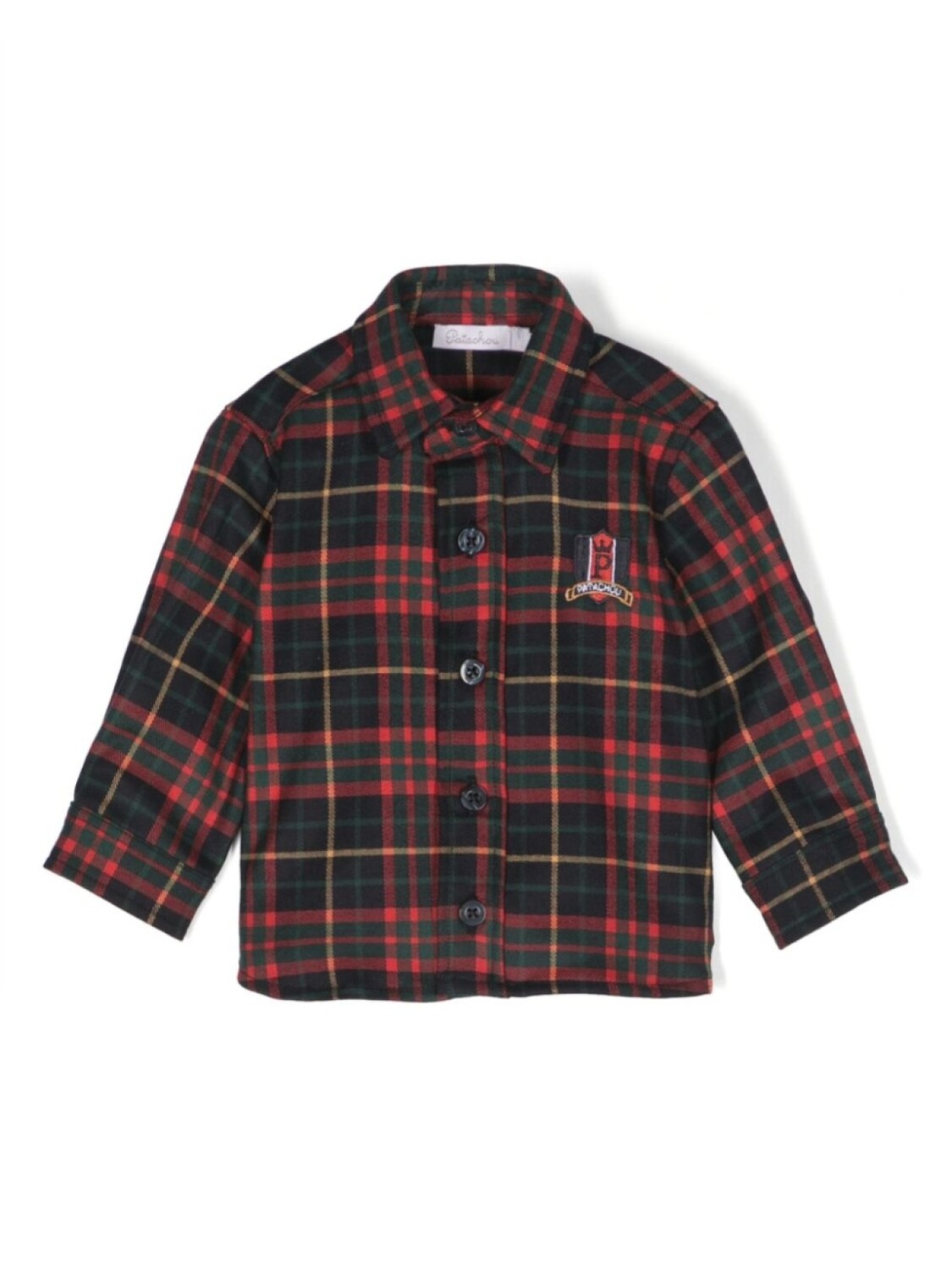 Клетчатая рубашка с нашивкой-логотипом Patachou, синий
Клетчатая рубашка с нашивкой-логотипом Patachou, синий