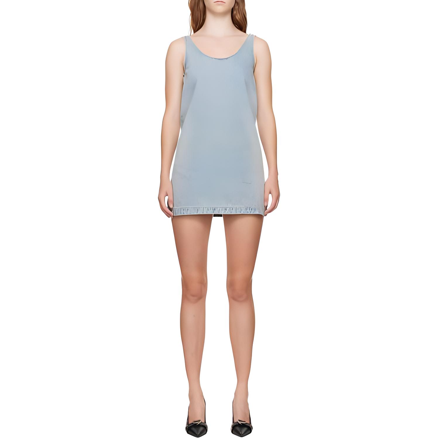 WE11DONE Женское синее платье без рукавов
WE11DONE Женское синее платье без рукавов