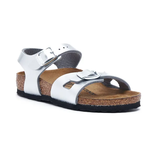 Сандалии Rio с добавлением кожи Birkenstock, серебряный
Сандалии Rio с добавлением кожи Birkenstock, серебряный