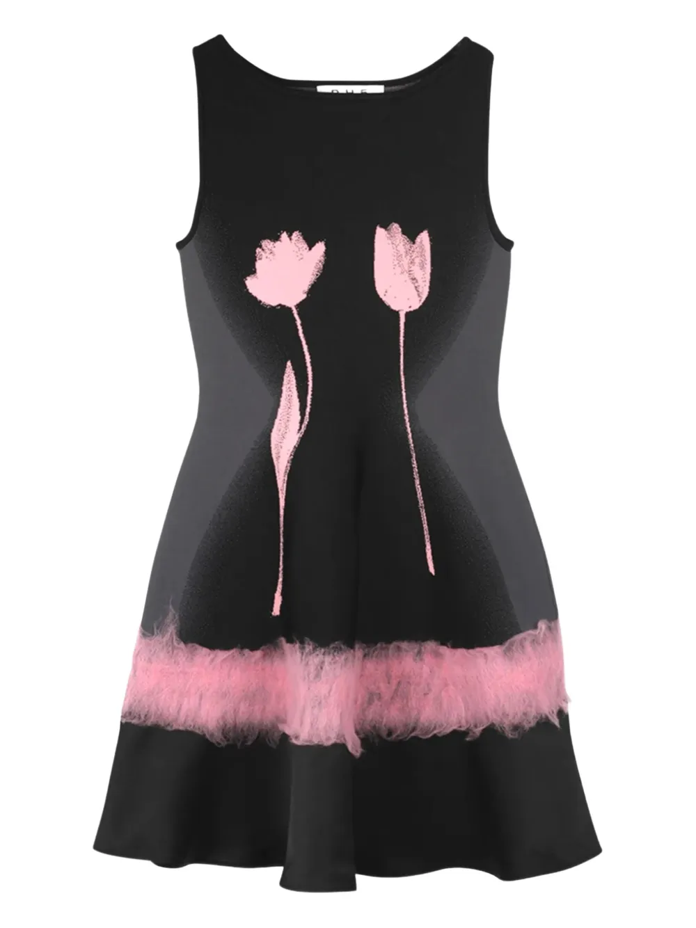 Топ с баской и принтом тюльпанов PH5, черный
Топ с баской и принтом тюльпанов PH5, черный