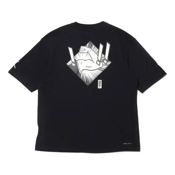 Футболка men's jordan dri-fit zion basketball sports printing knit round neck short sleeve black t-shirt Nike, черный 
Футболка men's jordan dri-fit zion basketball sports printing knit round neck short sleeve black t-shirt Nike, черный