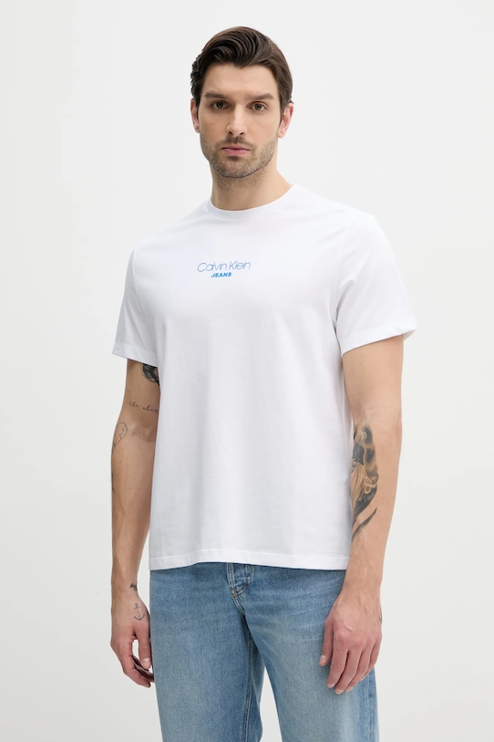 Хлопковая футболка Calvin Klein Jeans, белый
Хлопковая футболка Calvin Klein Jeans, белый