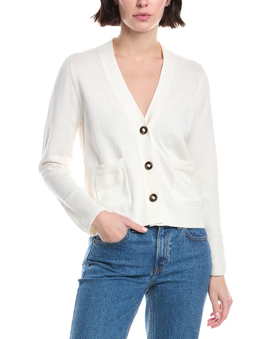 Кардиган WISPR из шелковой смеси с цветочным ажурным узором на спине, белый
Кардиган WISPR из шелковой смеси с цветочным ажурным узором на спине, белый