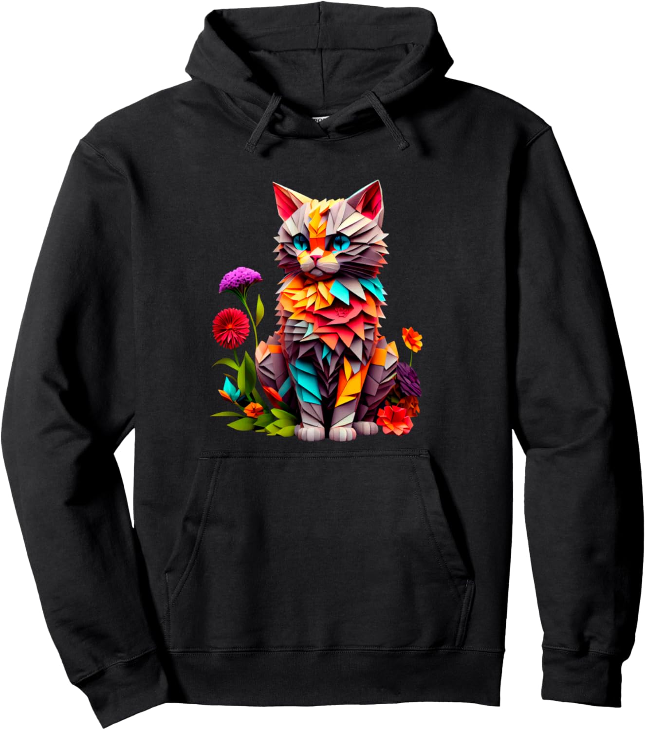 Худи с цветочным и ярким геометрическим рисунком в виде кошек Colorful Geometric Feline Floral Art Design, черный
Худи с цветочным и ярким геометрическим рисунком в виде кошек Colorful Geometric Feline Floral Art Design, черный