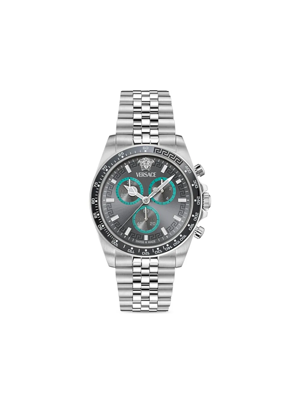 Наручные часы Greca Chrono 43 мм Versace, серебряный
Наручные часы Greca Chrono 43 мм Versace, серебряный