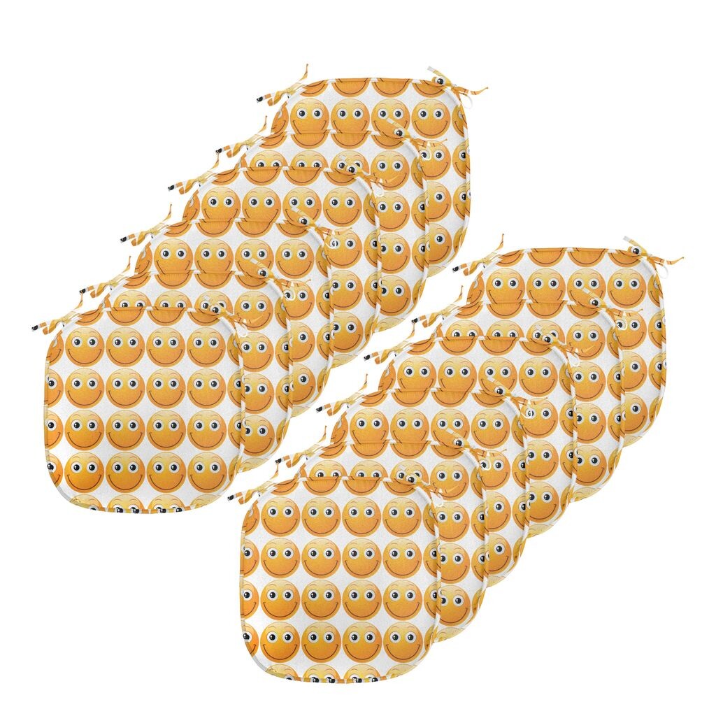 Подушки на обеденный стул ABAKUHAUS emoji, настроение «Счастливое любящее лицо», декоративная водонепроницаемая подушка с ремнями для кухонных сидений, 40 см x 40 см — упаковка из 12 шт., желтый
Подушки на обеденный стул ABAKUHAUS emoji, настроение «Счастливое любящее лицо», декоративная водонепроницаемая подушка с ремнями для кухонных сидений, 40 см x 40 см — упаковка из 12 шт., желтый