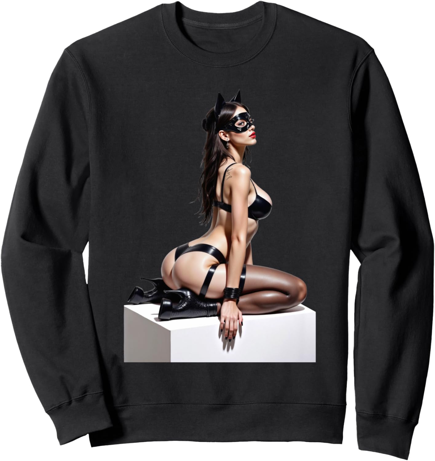 Сексуальная толстовка с графическим принтом Плохая кошечка - Сексуальный пин-ап образ - Свитшот Sexy Girl On T-Shirt For Men By Nspart, черный
Сексуальная толстовка с графическим принтом Плохая кошечка - Сексуальный пин-ап образ - Свитшот Sexy Girl On T-Shirt For Men By Nspart, черный