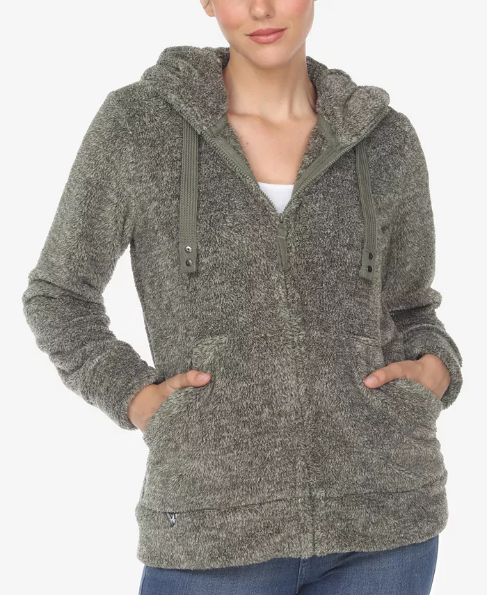 Женская худи-куртка с подкладкой из шерпы White Mark, зеленый 
Женская худи-куртка с подкладкой из шерпы White Mark, зеленый