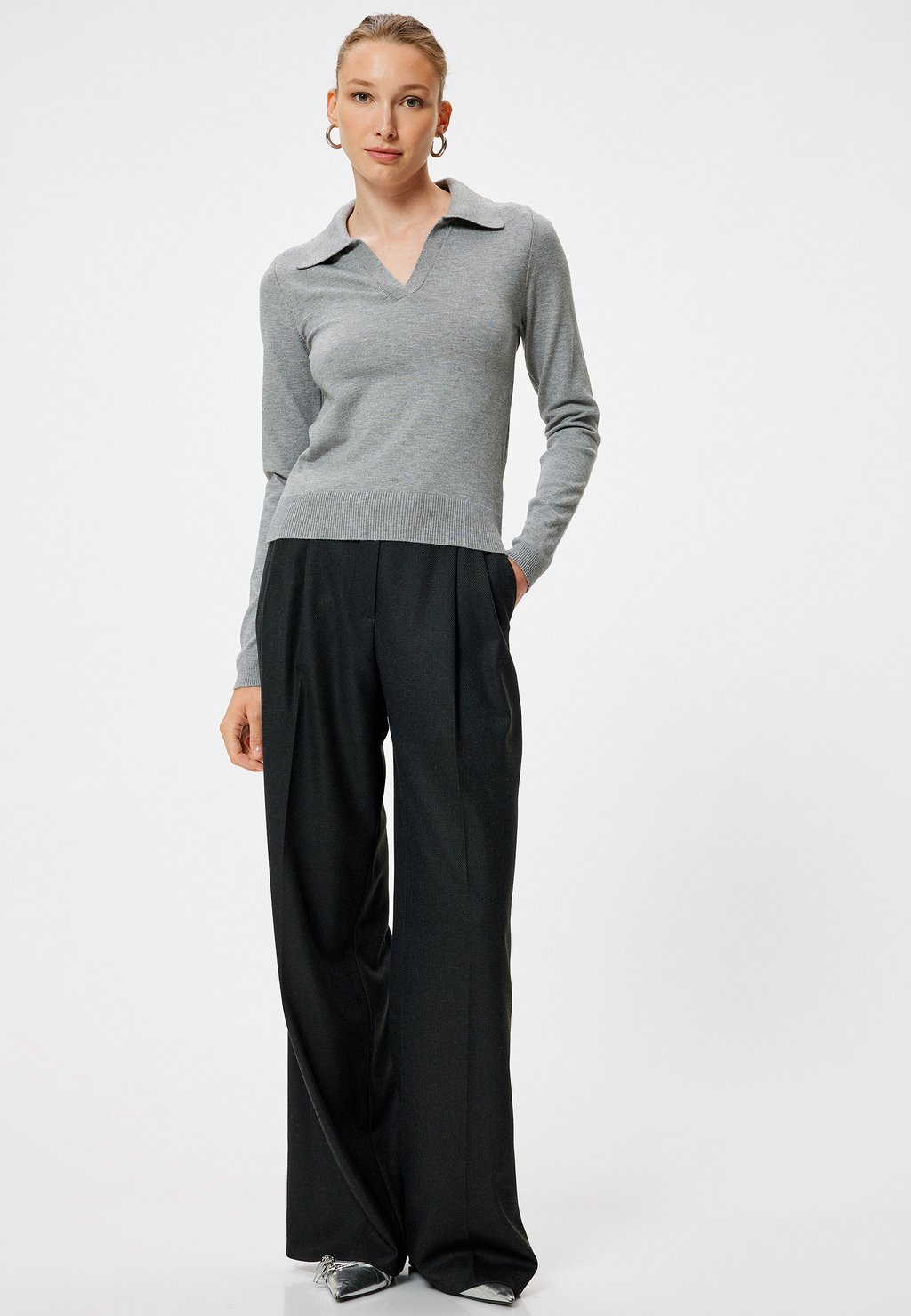 Топ с длинными рукавами Koton, серый
Топ с длинными рукавами Koton, серый