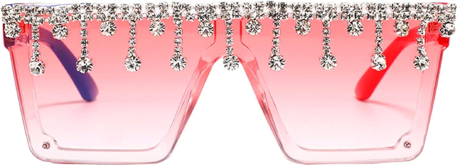 Крупные квадратные солнцезащитные очки с блестками и стразами для женщин и мужчин, с плоской верхней частью, модные солнцезащитные очки с бриллиантовой кисточкой и сверкающими элементами mincl, Pink&red
Крупные квадратные солнцезащитные очки с блестками и стразами для женщин и мужчин, с плоской верхней частью, модные солнцезащитные очки с бриллиантовой кисточкой и сверкающими элементами mincl, Pink&red