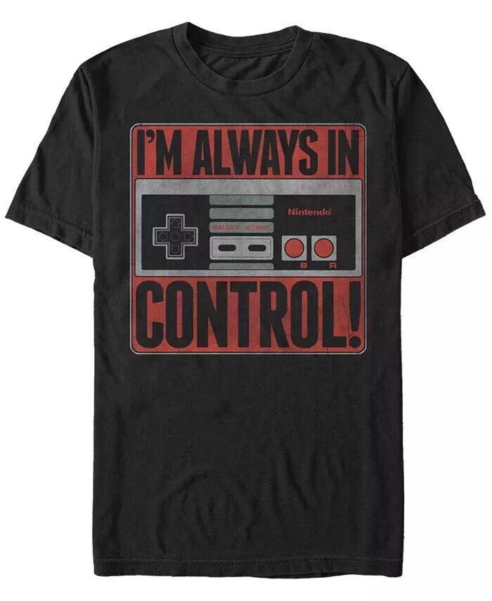 Футболка с коротким рукавом для мужского контроллера NES Nintendo I'M Always In Control Fifth Sun, черный
Футболка с коротким рукавом для мужского контроллера NES Nintendo I'M Always In Control Fifth Sun, черный