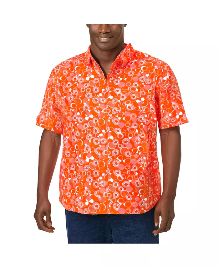 Мужская повседневная рубашка с коротким рукавом The No-Tuck KingSize, оранжевый
Мужская повседневная рубашка с коротким рукавом The No-Tuck KingSize, оранжевый