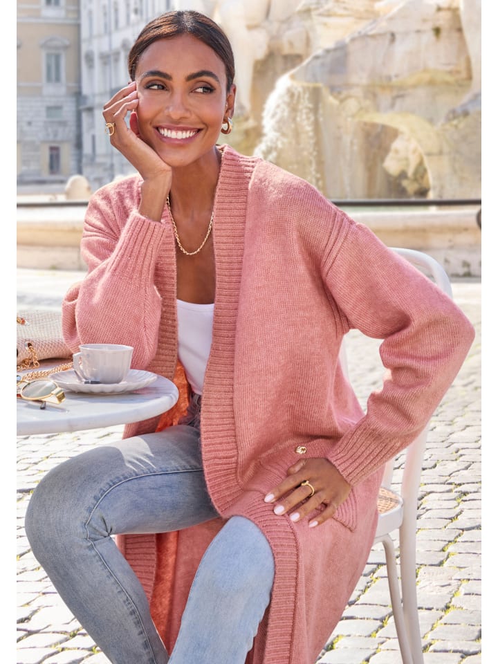 Кардиган LASCANA, цвет mauve meliert
Кардиган LASCANA, цвет mauve meliert