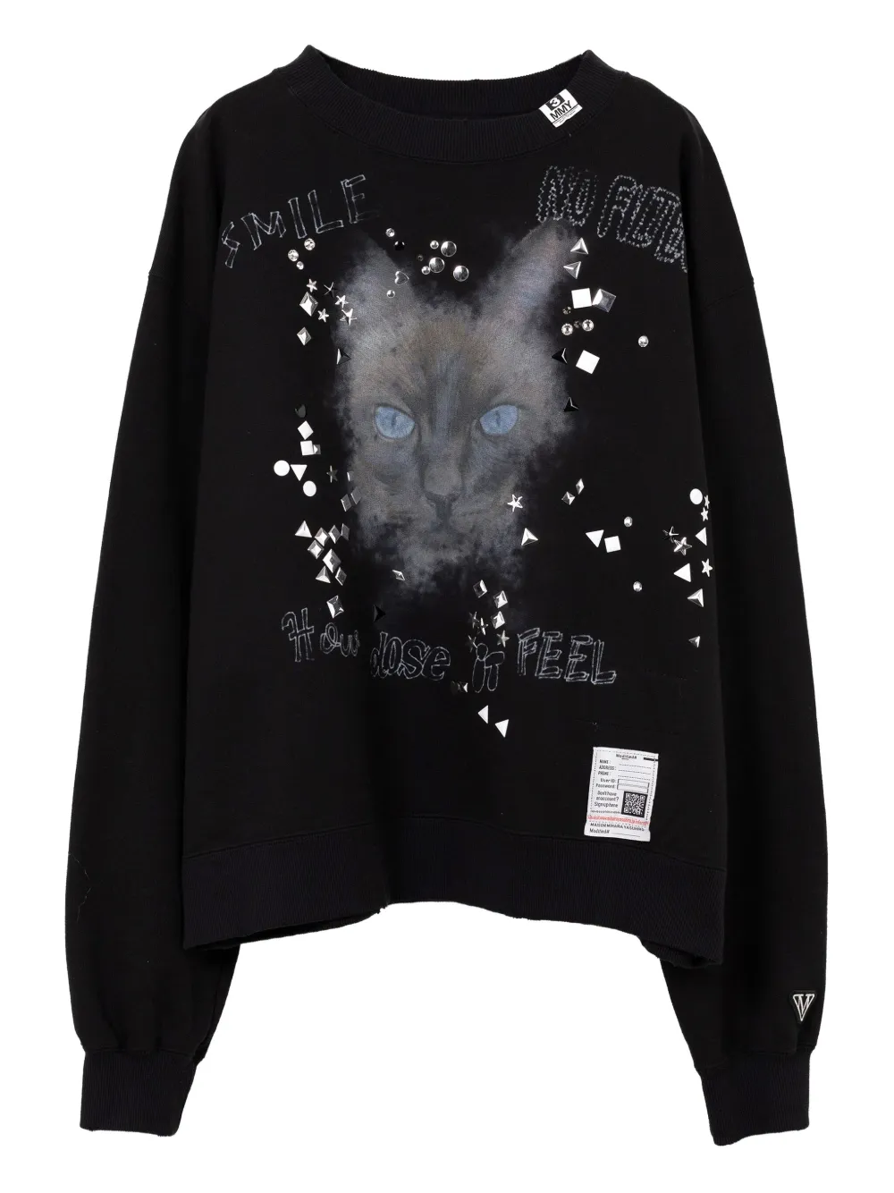 Декорированная толстовка с принтом Maison Mihara Yasuhiro, черный
Декорированная толстовка с принтом Maison Mihara Yasuhiro, черный