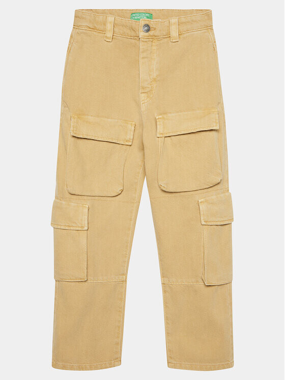 Тканевые брюки стандартного кроя United Colors Of Benetton, бежевый
Тканевые брюки стандартного кроя United Colors Of Benetton, бежевый