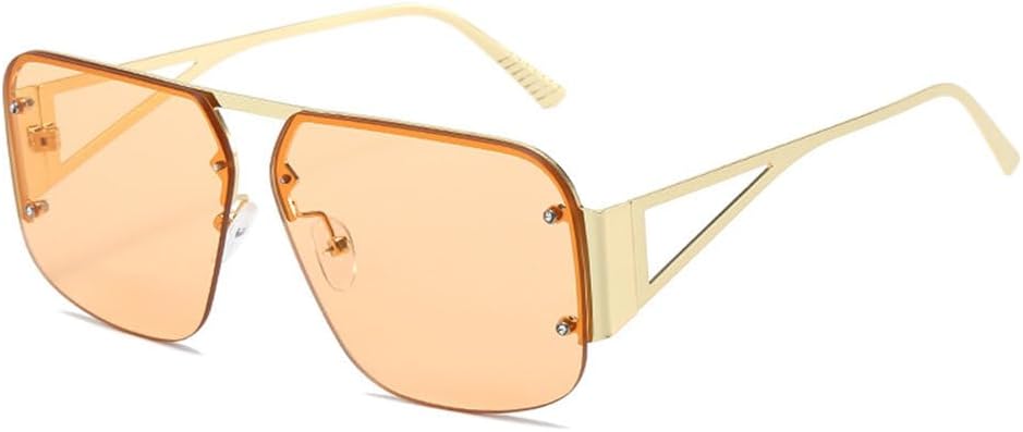 Винтажные женские солнцезащитные очки без оправы в стиле панк, конфетные солнцезащитные очки, женские солнцезащитные очки с градиентной защитой UV400 TYUVIVO, C3gold-lightbrown
Винтажные женские солнцезащитные очки без оправы в стиле панк, конфетные солнцезащитные очки, женские солнцезащитные очки с градиентной защитой UV400 TYUVIVO, C3gold-lightbrown