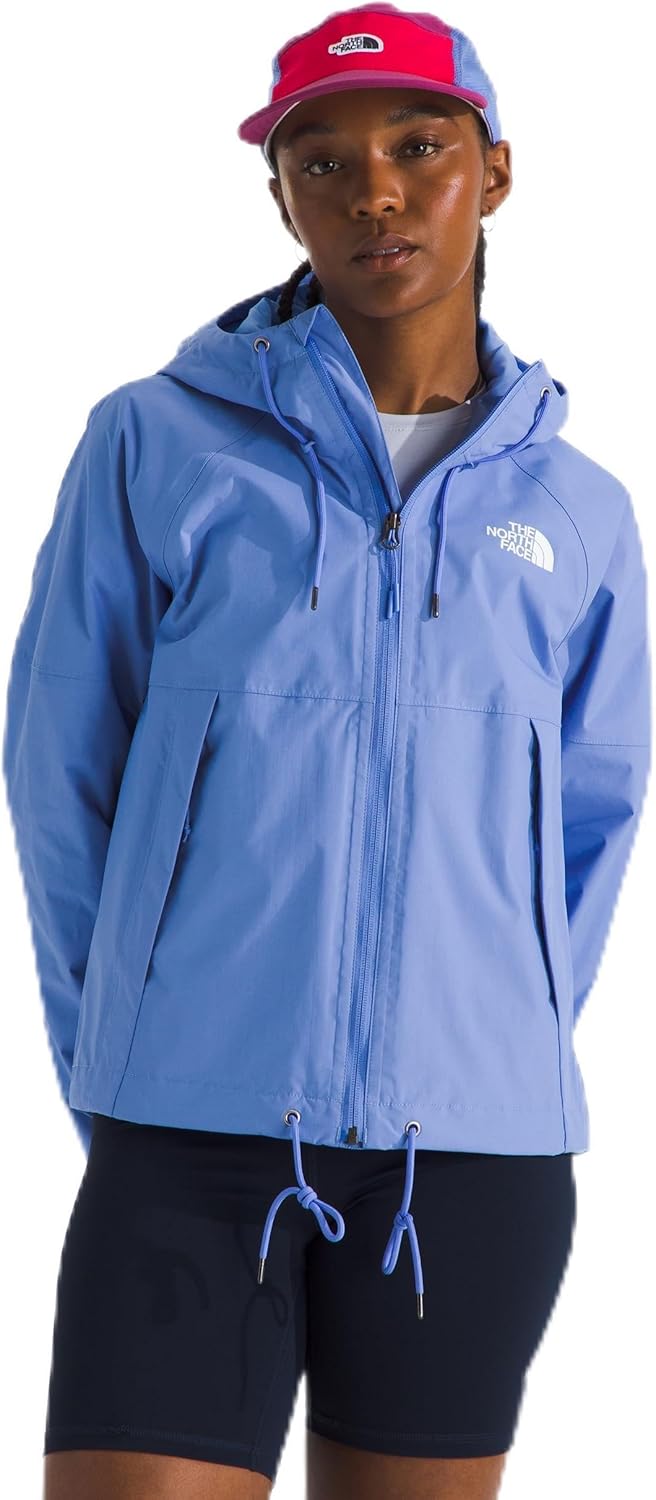 THE NORTH FACE Женская ветроводозащитная толстовка Antora с капюшоном с регулируемым капюшоном и кулиской по низу, Virtual Blue 
THE NORTH FACE Женская ветроводозащитная толстовка Antora с капюшоном с регулируемым капюшоном и кулиской по низу, Virtual Blue