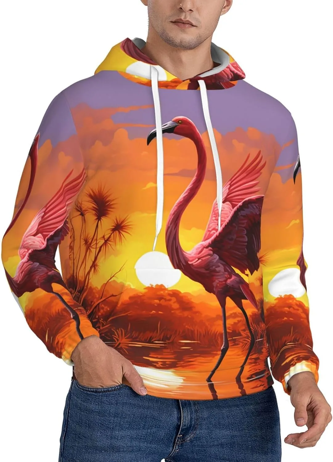 Мужской худи Flamingo Sunset с карманом SDTYKHJ
Мужской худи Flamingo Sunset с карманом SDTYKHJ