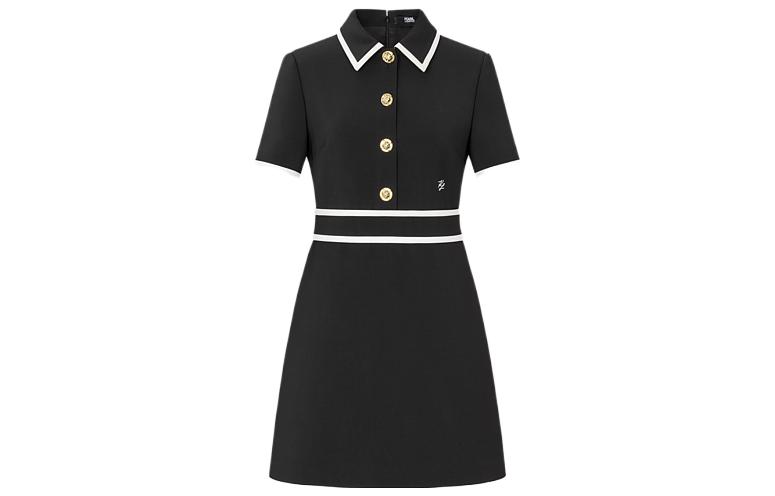 KARL LAGERFELD Женское черное платье с короткими рукавами KARL LAGERFELD / Karl Lagerfeld Jeans
KARL LAGERFELD Женское черное платье с короткими рукавами KARL LAGERFELD / Karl Lagerfeld Jeans