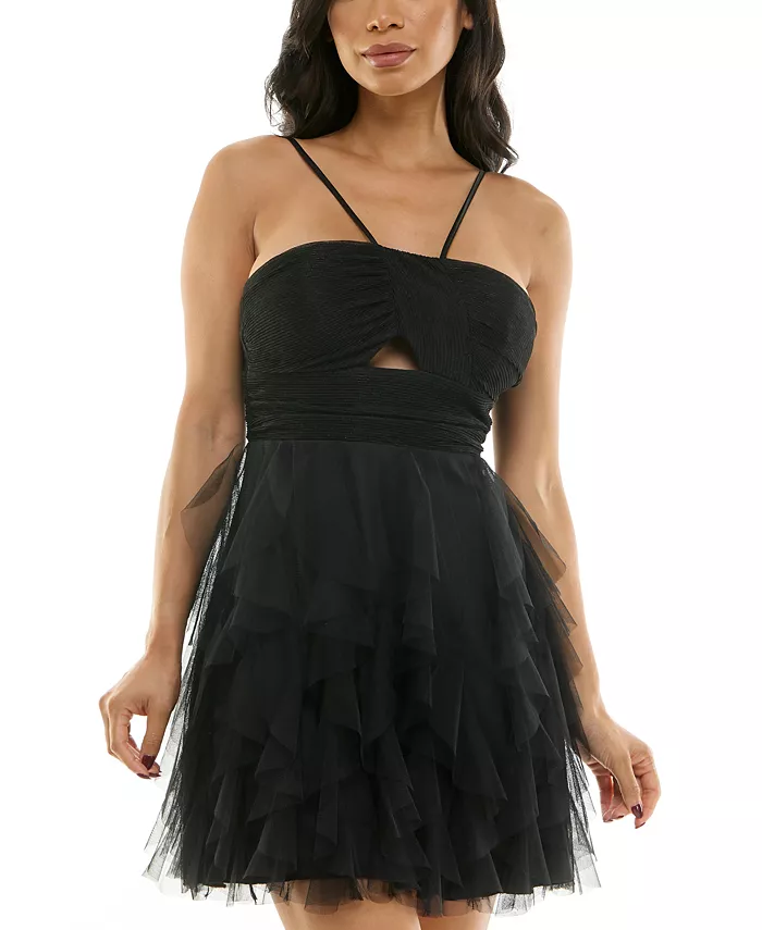 Платье с кружевной шнуровкой на спине и юбкой-лепестками для девушек pear culture, черный
Платье с кружевной шнуровкой на спине и юбкой-лепестками для девушек pear culture, черный