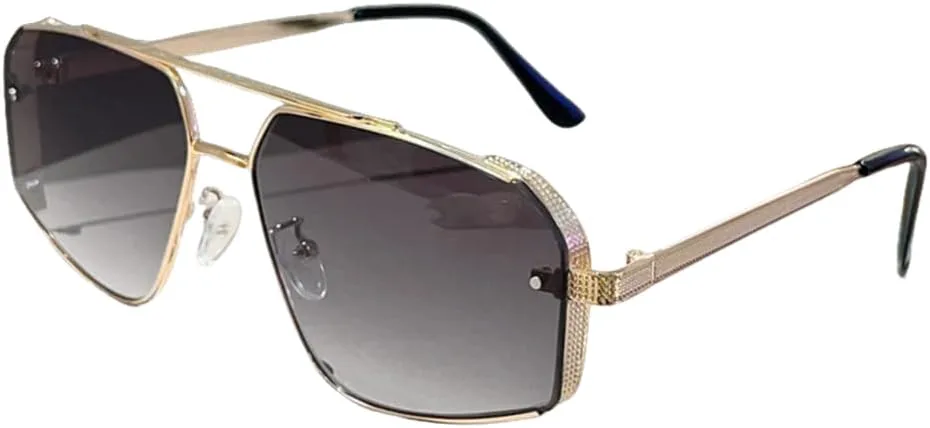 Винтажные солнцезащитные очки для мужчин, модные очки для женщин, роскошные очки с защитой от УФ-излучения TOIPASTN, Golden-gradient Grey
Винтажные солнцезащитные очки для мужчин, модные очки для женщин, роскошные очки с защитой от УФ-излучения TOIPASTN, Golden-gradient Grey