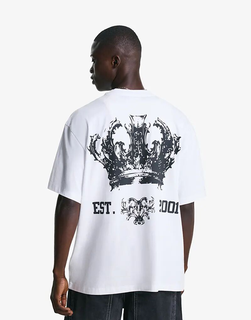 Футболка Bershka с коротким рукавом и принтом белого цвета
Футболка Bershka с коротким рукавом и принтом белого цвета