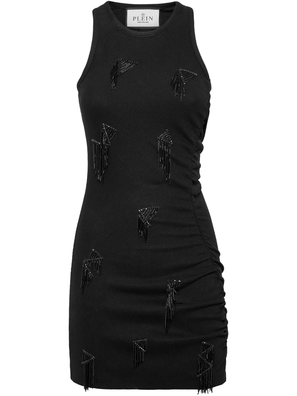Платье мини с бахромой Philipp Plein, черный
Платье мини с бахромой Philipp Plein, черный