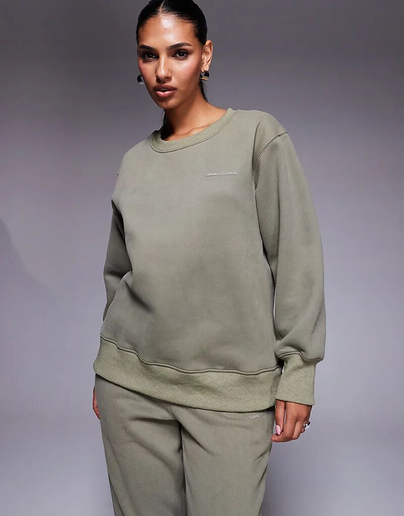 Свитшот Simmi London Ashby Essentials оливкового цвета
Свитшот Simmi London Ashby Essentials оливкового цвета