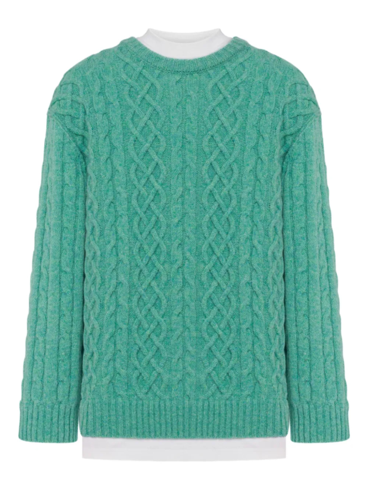 Джемпер с косой вязкой Moschino, зеленый
Джемпер с косой вязкой Moschino, зеленый