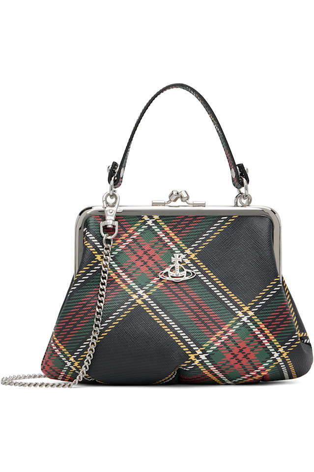 Vivienne Westwood Зеленая и красная сумка-рамка в стиле "бабушкин квадрат"
Vivienne Westwood Зеленая и красная сумка-рамка в стиле "бабушкин квадрат"