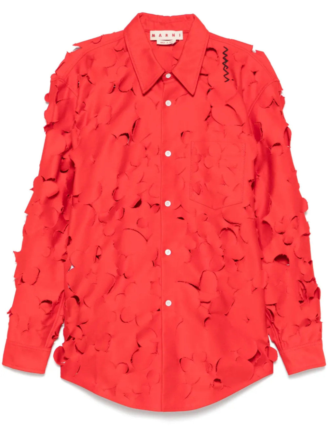 Marni рубашка с вырезом, красный
Marni рубашка с вырезом, красный