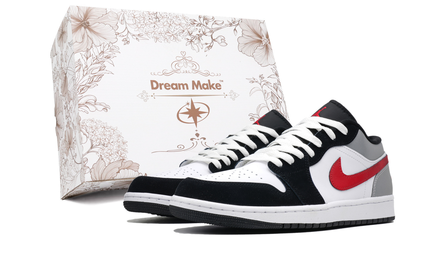 Jordan Эйр 1 противоскользящие износостойкие низкие винтажные баскетбольные кроссовки мужские серо-белые с красным непарные W-BOX, цвет Red Mismatched W-BOX
Jordan Эйр 1 противоскользящие износостойкие низкие винтажные баскетбольные кроссовки мужские серо-белые с красным непарные W-BOX, цвет Red Mismatched W-BOX