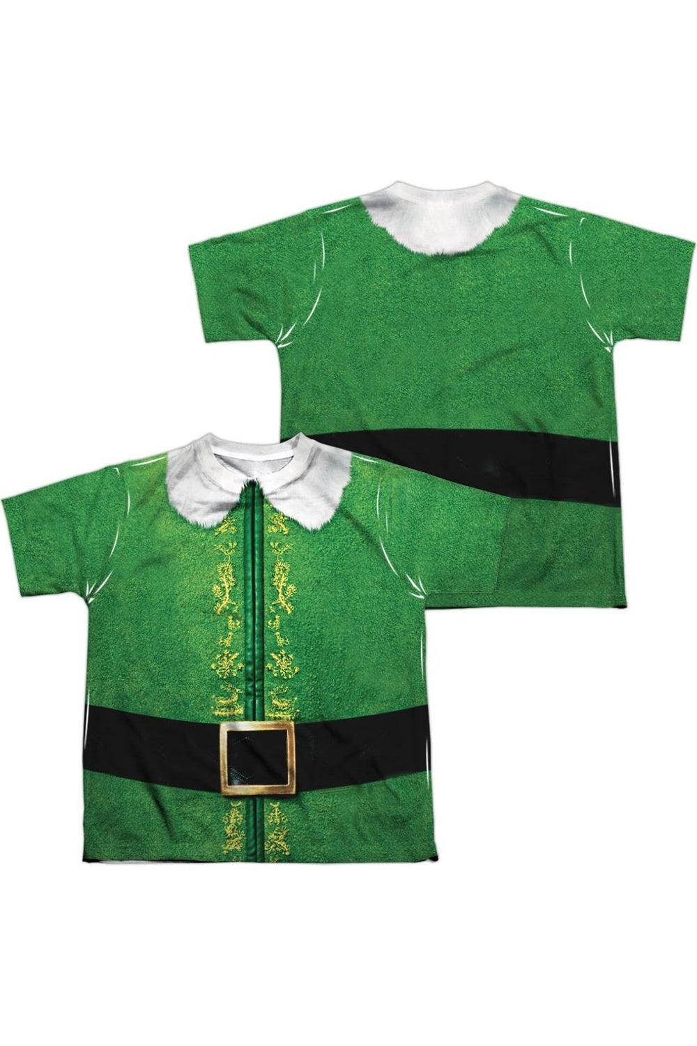 Костюм Elf Buddy (принт спереди/сзади) детская футболка с коротким рукавом Gildan, белый 
Костюм Elf Buddy (принт спереди/сзади) детская футболка с коротким рукавом Gildan, белый