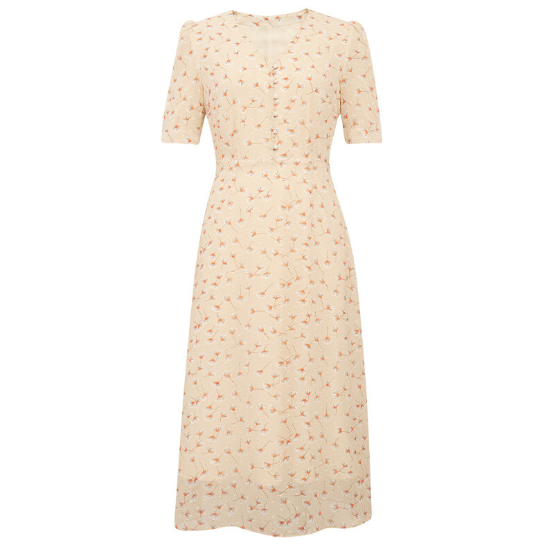 Платье Deep Breath с пышными рукавами и цветочным принтом, абрикосовый
Платье Deep Breath с пышными рукавами и цветочным принтом, абрикосовый