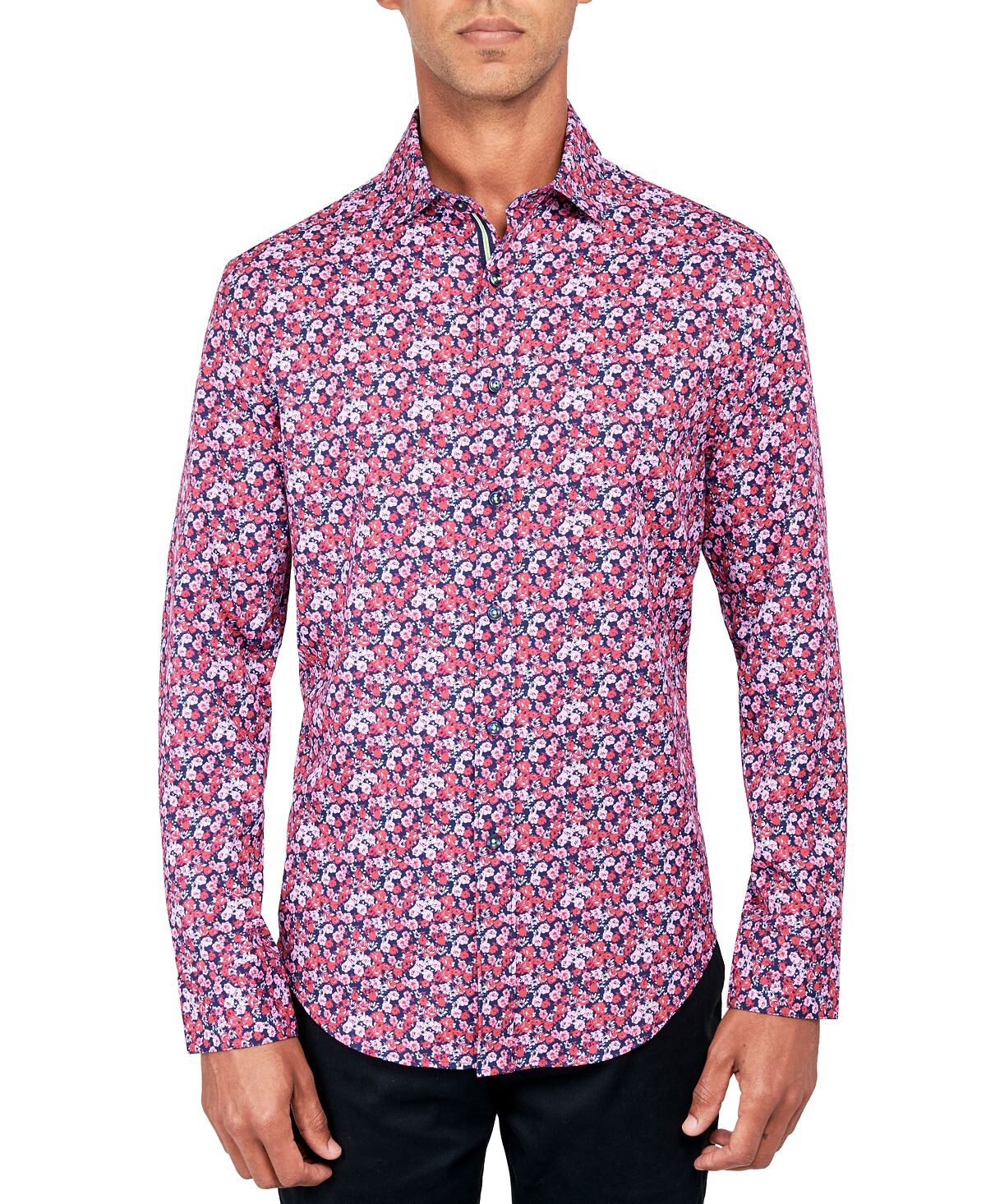 Мужская эластичная рубашка на пуговицах с принтом роз, стандартного кроя, без утюга Society of Threads
Мужская эластичная рубашка на пуговицах с принтом роз, стандартного кроя, без утюга Society of Threads