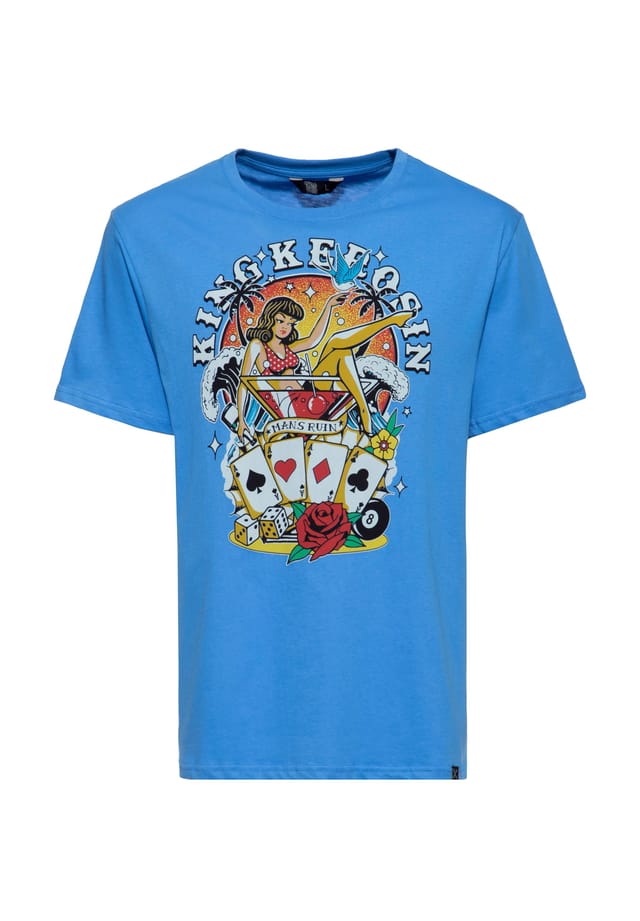 Футболка с принтом пин-ап "Разрушение мужчины" King Kerosin, синий
Футболка с принтом пин-ап "Разрушение мужчины" King Kerosin, синий