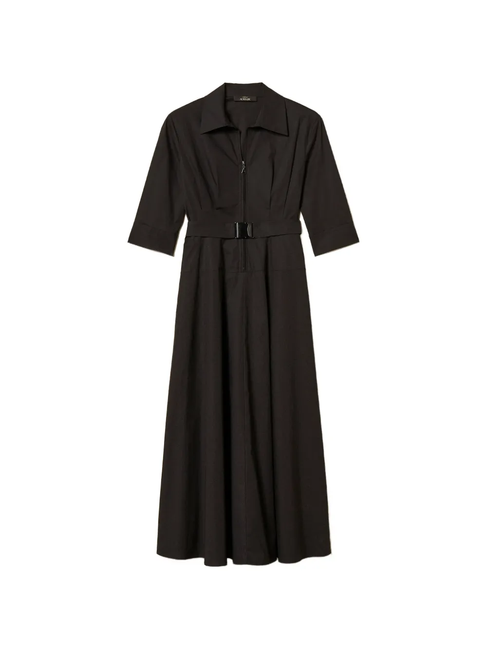 Платье-миди из поплина с поясом Twinset, черный
Платье-миди из поплина с поясом Twinset, черный