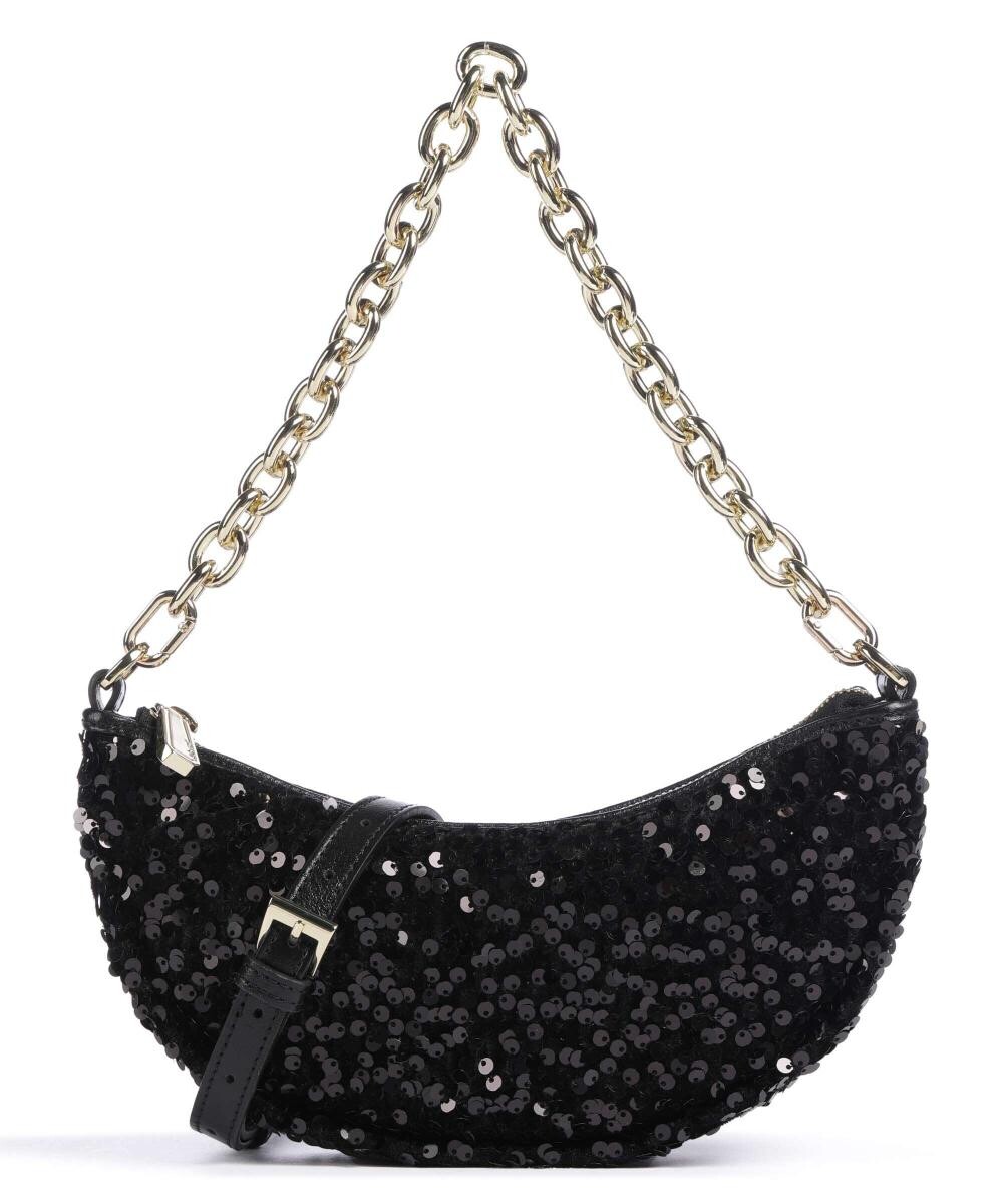 Сумка на плечо с пайетками и луной из мелкозернистой яловой кожи Abro, черный
Сумка на плечо с пайетками и луной из мелкозернистой яловой кожи Abro, черный