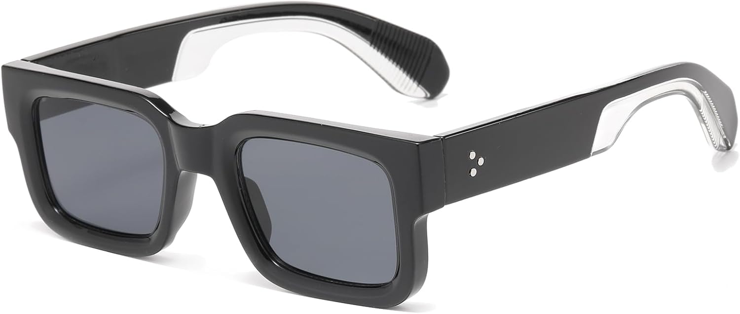 Солнцезащитные очки LJCZKA в квадратной толстой оправе для женщин и мужчин, ретро, массивные прямоугольные солнцезащитные очки, модные, с защитой от УФ-излучения UV400, Blackblack
Солнцезащитные очки LJCZKA в квадратной толстой оправе для женщин и мужчин, ретро, массивные прямоугольные солнцезащитные очки, модные, с защитой от УФ-излучения UV400, Blackblack