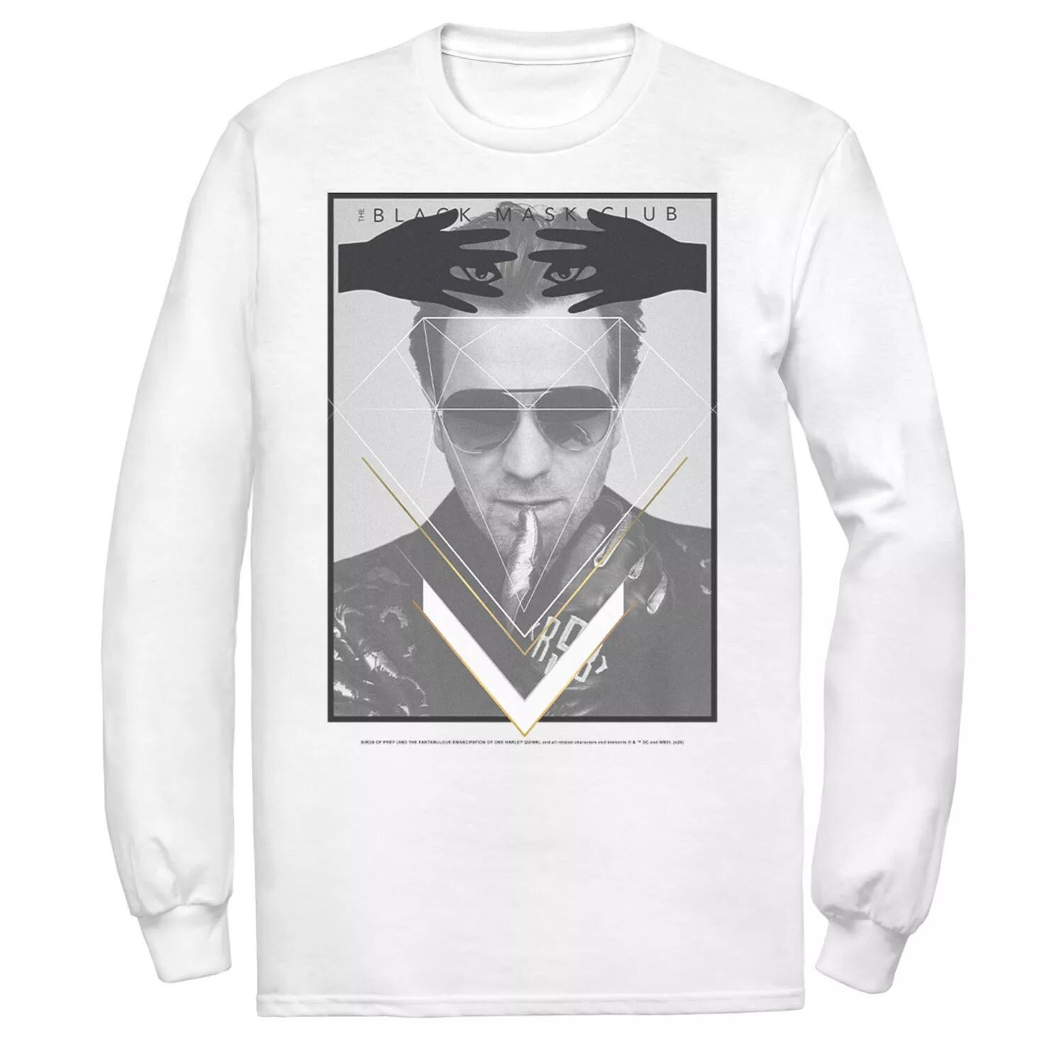 Мужская футболка с плакатом «Хищные птицы» и черной маской DC Comics
Мужская футболка с плакатом «Хищные птицы» и черной маской DC Comics