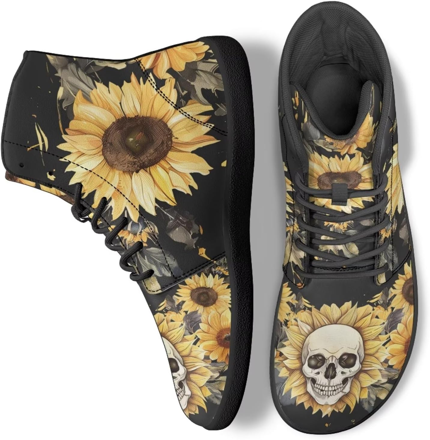 Кеды с высоким берцем в виде черепа для мужчин и женщин, повседневная обувь для ходьбы, работы и бега Ecaestolph, черный
Кеды с высоким берцем в виде черепа для мужчин и женщин, повседневная обувь для ходьбы, работы и бега Ecaestolph, черный