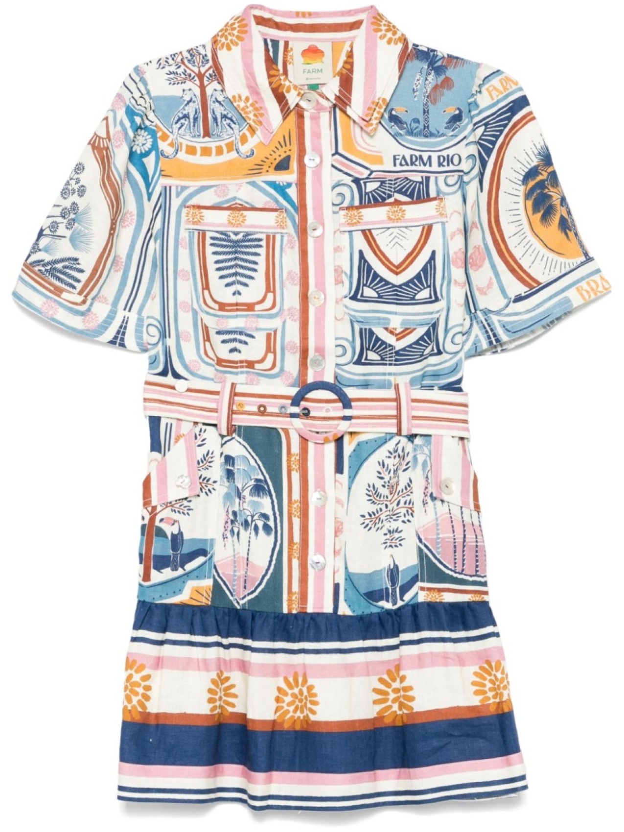 FARM Rio платье мини Cerrado Stamps, белый
FARM Rio платье мини Cerrado Stamps, белый