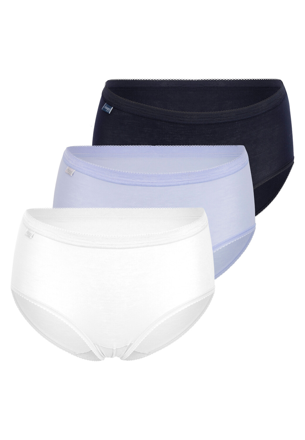 Трусы Sloggi Midi Basic+, цвет Weiß/Hellblau/Schwarz
Трусы Sloggi Midi Basic+, цвет Weiß/Hellblau/Schwarz