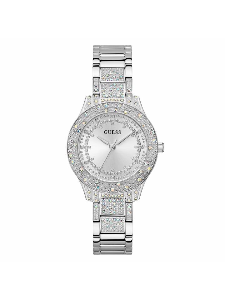 Guess Аналоговые женские часы серебристого цвета
Guess Аналоговые женские часы серебристого цвета