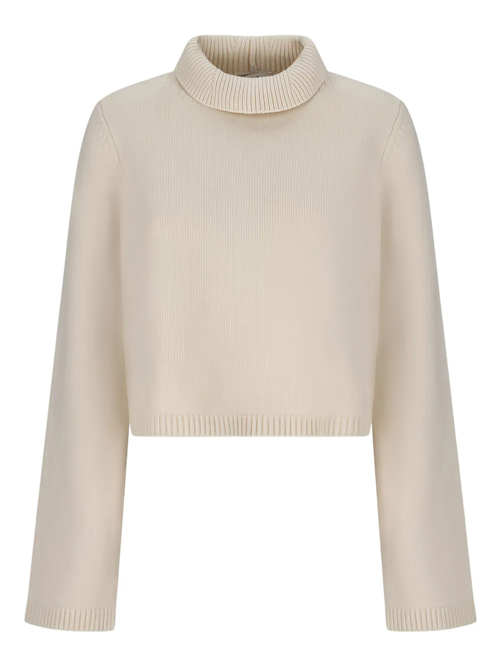 Свитер с высоким воротником Alaïa, кремовый
Свитер с высоким воротником Alaïa, кремовый