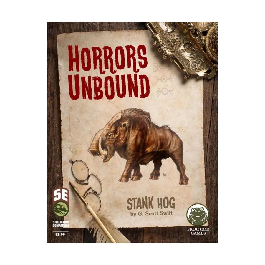 Horrors Unbound - Stank Hog, D&D 5e Adventures, Sourcebooks & Supplements (Frog God Games), мягкая обложка
Horrors Unbound - Stank Hog, D&D 5e Adventures, Sourcebooks & Supplements (Frog God Games), мягкая обложка