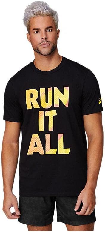 Мужская тренировочная футболка ASICS с графическим принтом и коротким рукавом, размер 1 (2031C445), черный
Мужская тренировочная футболка ASICS с графическим принтом и коротким рукавом, размер 1 (2031C445), черный