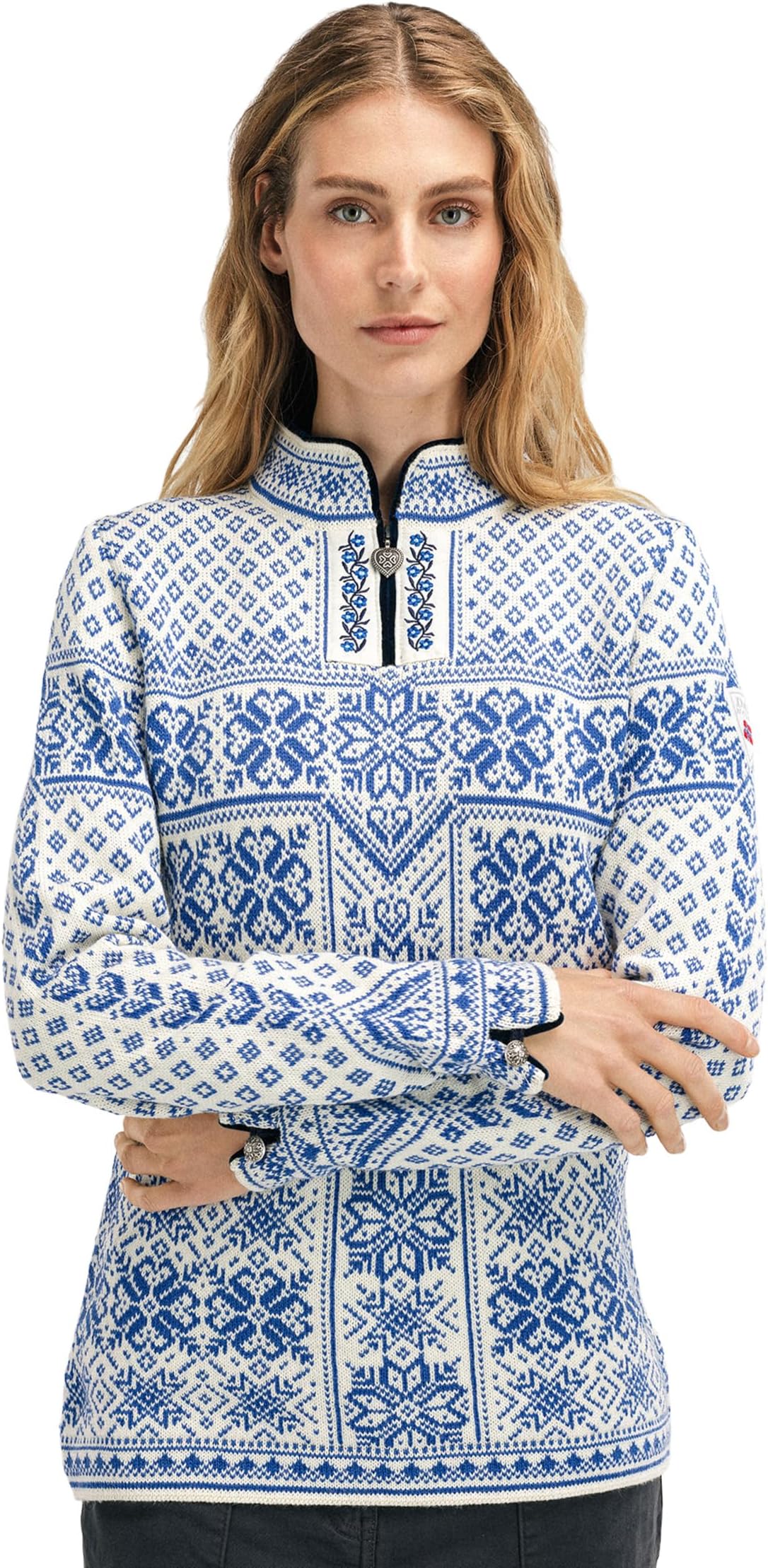 Свитер Dale of Norway Women's Peace Sweater, Ultramarine/Off-White
Свитер Dale of Norway Women's Peace Sweater, Ultramarine/Off-White