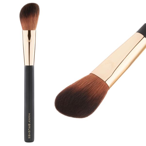 Скошенная кисть для нанесения румян, бронзатора и контуринга mb-04, 1 шт. Many Brushes Essentials 
Скошенная кисть для нанесения румян, бронзатора и контуринга mb-04, 1 шт. Many Brushes Essentials