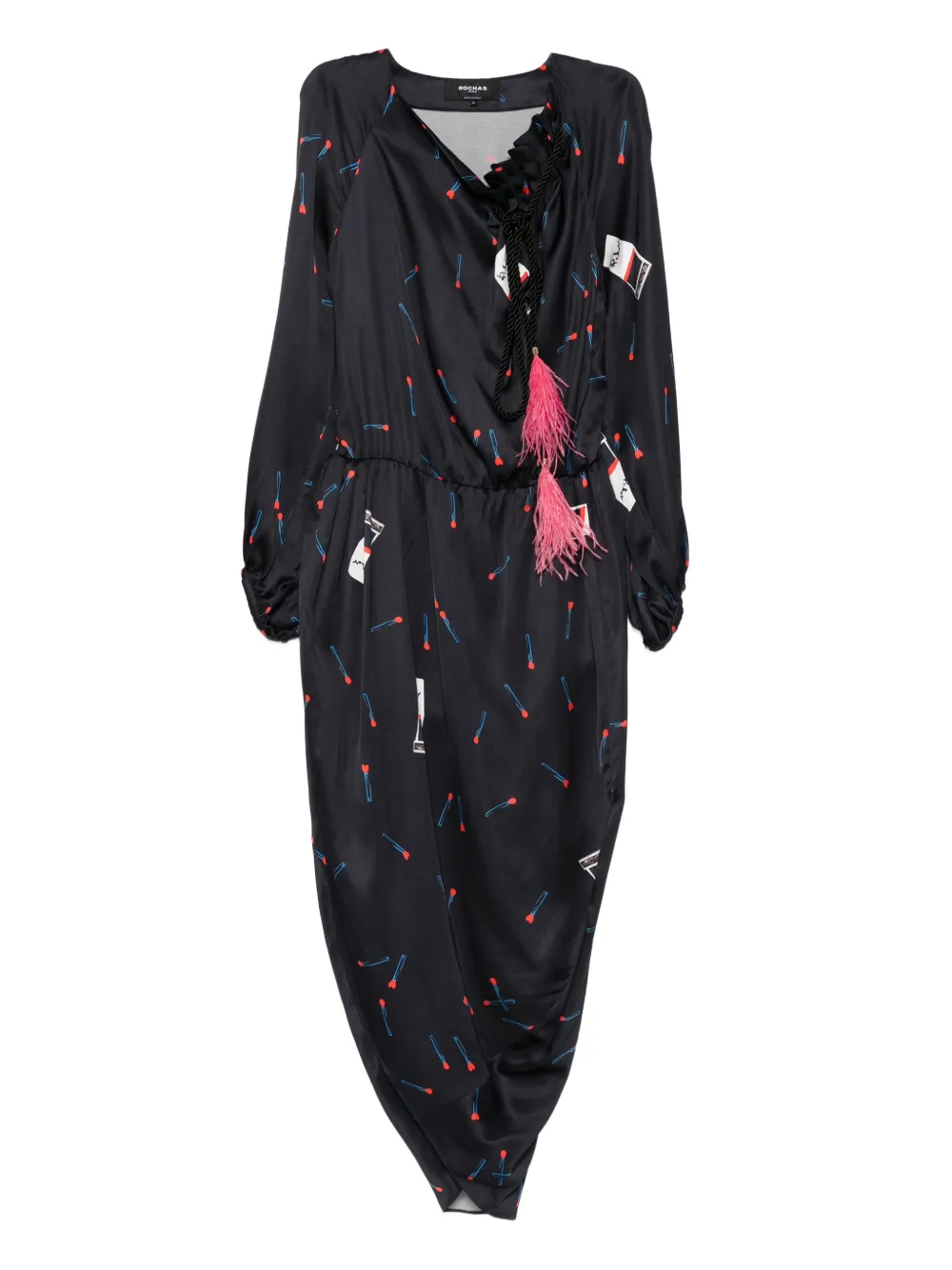 Платье миди с кулиской Rochas, черный
Платье миди с кулиской Rochas, черный